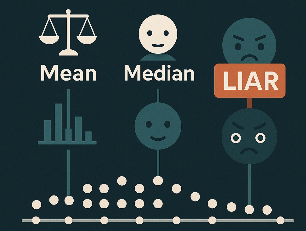 Mean, Median, Mode: The Three Musketeers of Misleading Stats