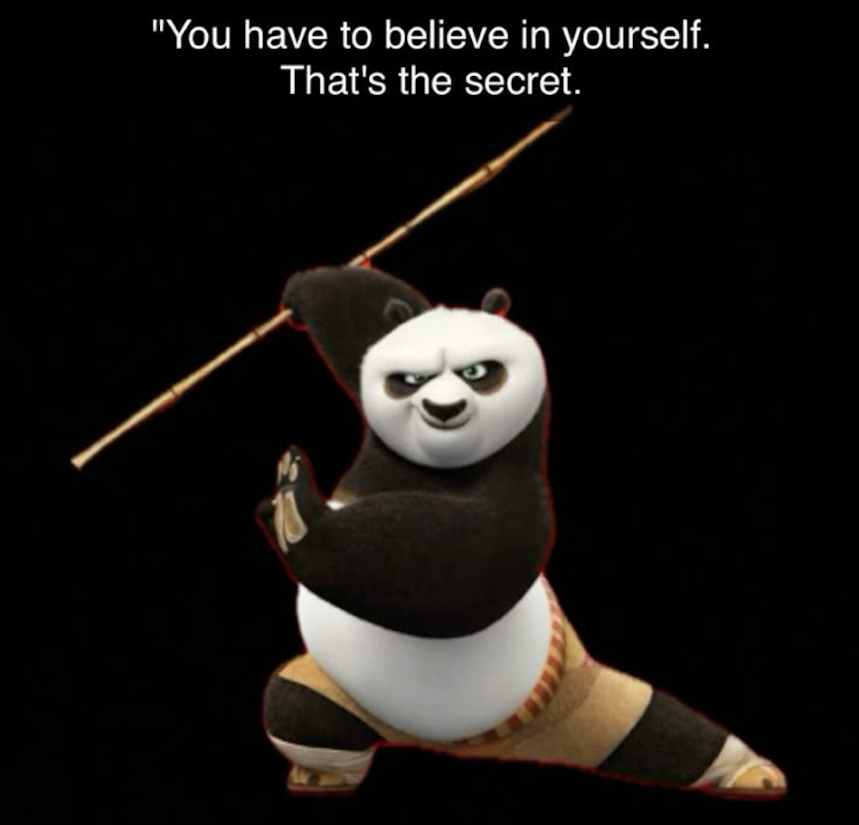 Kung Fu Panda meme about AI hallucinations